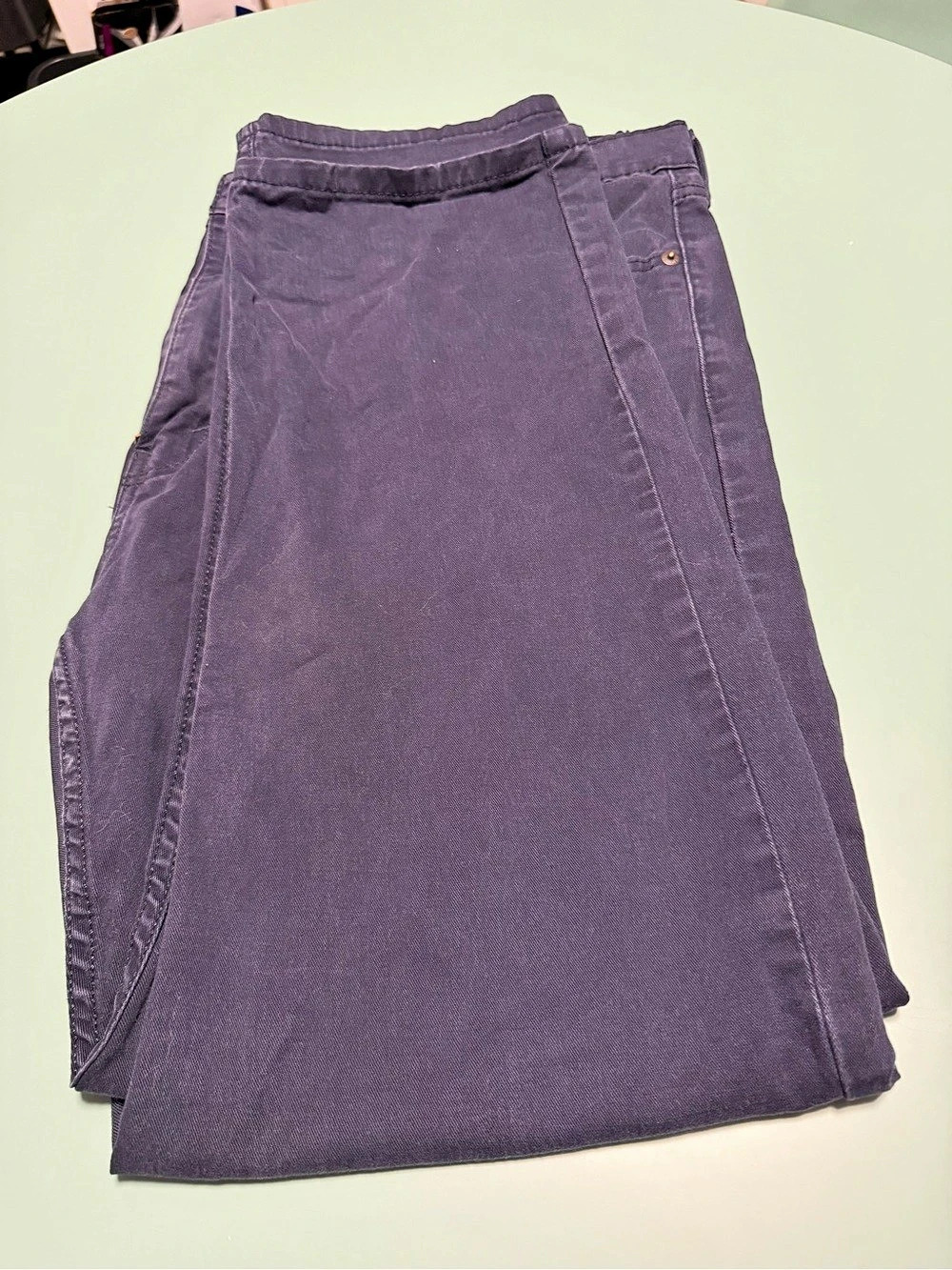 Vintage Levi's 502 Straight Pants Navy Blue Waist 42 x 30